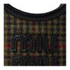 Miu Miu Ivy Adjustable Detachable Shoulder Strap Logo Plaid Fabric Shoulder Crossbody Tote Bag Women handbags Dark-Green Black 5BA281_2DU5_F0466_V_OLN