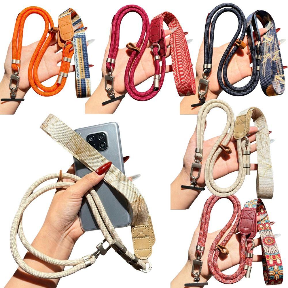 360 Degree Rotation Phone Lanyard Metal Hook Long Hanging Rope for Phone Case