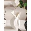 Rotating Watering Ceramic Vase - Premium Aesthetic Decor with Dry Flower Holder for Living Room Entryway , Hotel Decoration