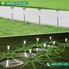 12/6pcs Solar Outdoor Lights,Waterproof Stainless Steel Solar Stake Lights for Pathway Garden Yard Path Walkway Driveway Lawn Decor