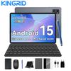 KINGRID T20 Android 15 24GB RAM 256GB ROM Tablet 10 Inches 1280x 800 FHD FHD Display Octa Core T606 PC Tablet with Keyboard