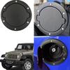 1PCS Gas Tank Cover  Black Fuel Filler Door Cover Gas Tank Cap 2/4 Door For  Jeep Wrangler