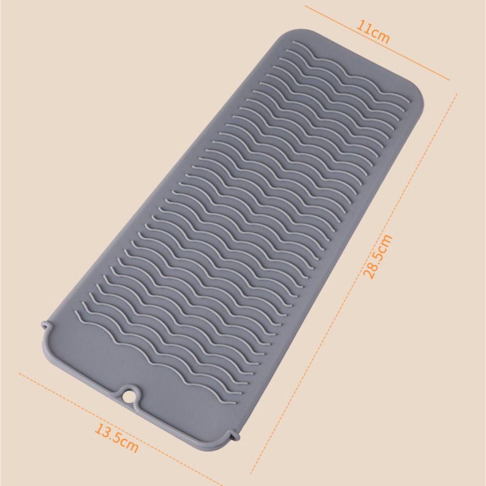 Силиконовый чехол для хранения выпрямителя для волос, щипцов для завивки, защитный чехол от нагрева, термоподложка с зажимом для химической завивки