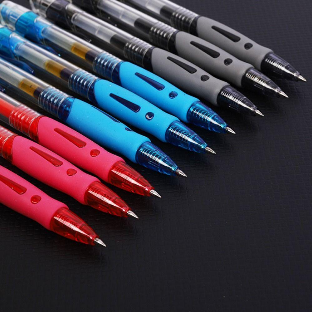 Signature Retractable Pens Black/Red/Blue Gel Pens Multifunction Ink Ballpoint Pen  School Supplies