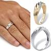 Engagement Ring Two-tone Wear Resistant Elegant