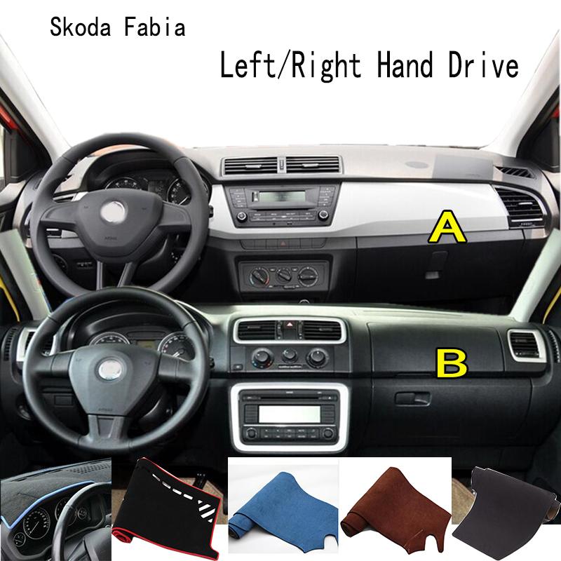 Для Skoda Fabia Dashmat Dashboard Cover Instrument Panel Sunscreen Pad Decorations