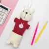 Simple Plush Rabbit Pencil Bag Cartoon Stationery Storage Box Fashion Student Pencil Case  School