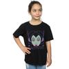 Disney Girls Maleficent Cropped Head Cotton T-Shirt