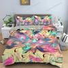 Abstract Duvet Cover Set King Microfiber Blue Psychedelic Bedding Set Queen Size Warped Space Theme Twin Comforter Cover963