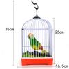Детский звуковой голосовой контроль активирует щебетание поющей клетки для птиц для детей забавная игрушка рождественский подарок