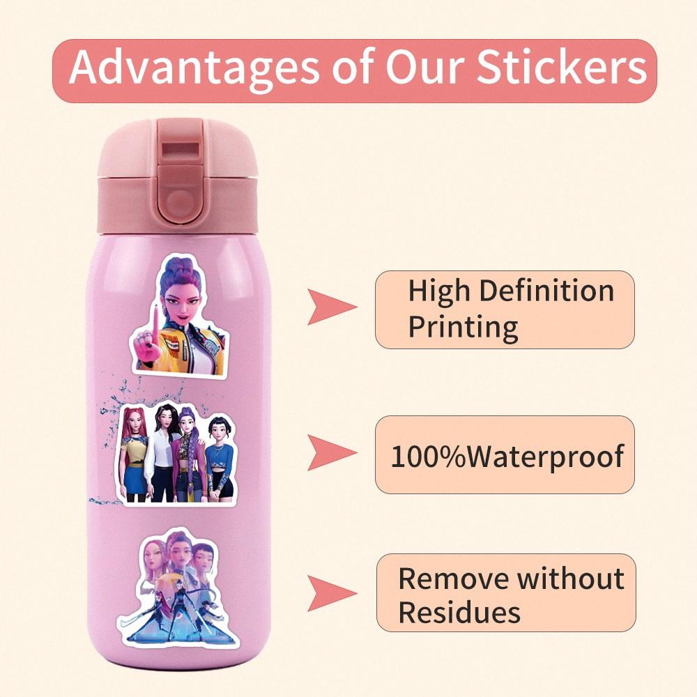 110pcs Stickers Pack Demon Hunters Cartoon Stickers Starry Sky Cat Graffiti Sticker Decorate Phone Back Card Trunk Water Cup Cut