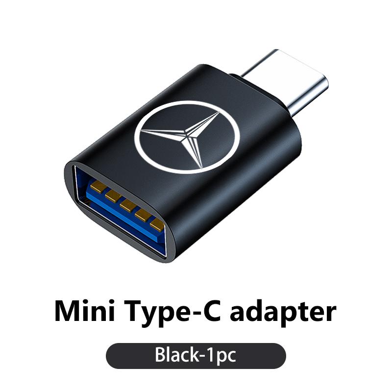 AABGR1 For Benz Car Type-C To USB Interface Mini Converter Charging Adapter Auto Accessories CITAN VITO SPRINTER CLS SLK Sport ML C200