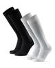DANISH ENDURANCE Compression Multicolor 1 Sizes 2 Pairs Socks, (1 Black, White), 25.0-28.0 Cm,