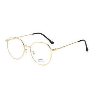 Fashionable and versatile European and American trendy glasses, metal nearsighted glasses for women, stylish and avant-garde blue light blocking fr