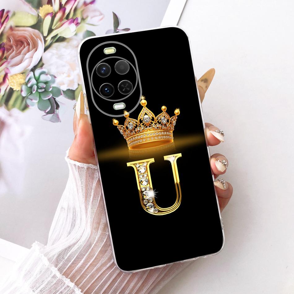 Для Huawei Nova 15 Pro 15Ultra 2026 Модный чехол для телефона с буквой и короной Для Huawei Nova15 15 Ultra 15Pro Мягкие силиконовые TPU чехлы
