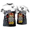 Крутой дизайн, футболка Dart League для мужчин, спортивная футболка, 3D подарки в дартс, футболки с принтом, женская одежда, забавные топы для мальчиков y2k