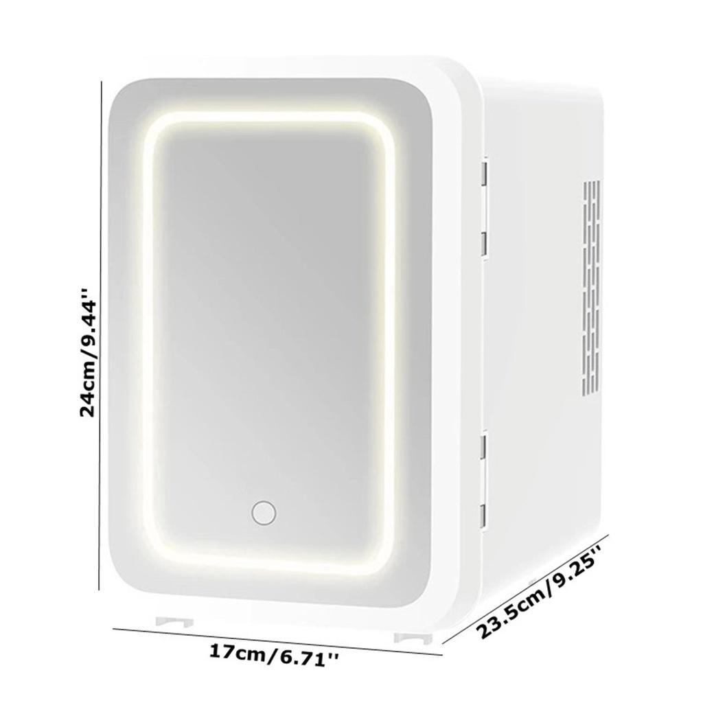 6л мини-холодильник с зеркалом, косметический холодильник, холодильник для фруктов, напитков, маленький холодильник, студенческий общежитие, холодильник