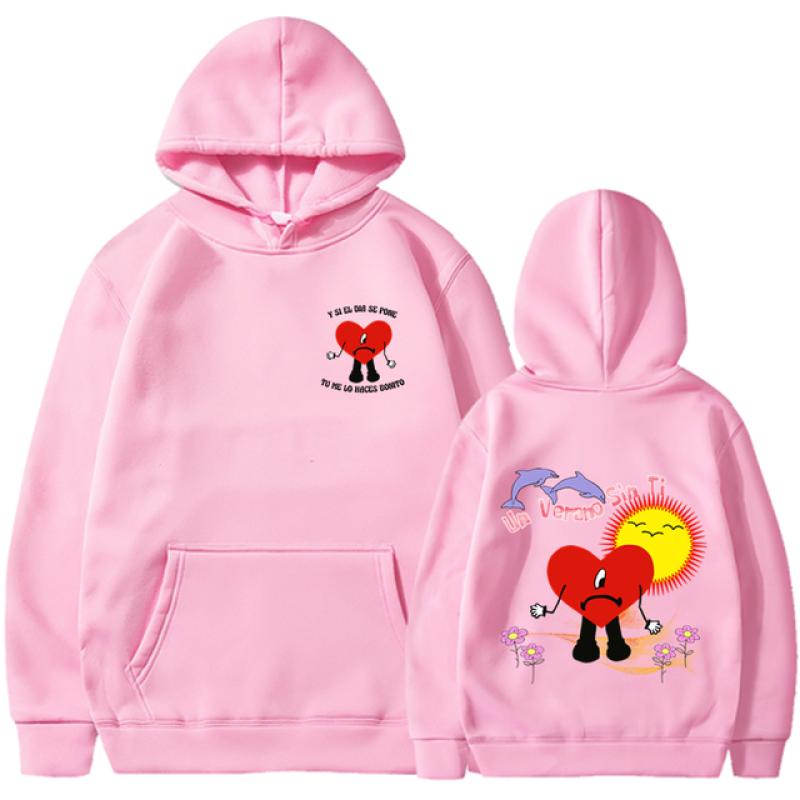 Модная новая толстовка с принтом Bad Bunny, унисекс, уличная спортивная толстовка в стиле хип-хоп, высокое качество, хит продаж, топ 2023