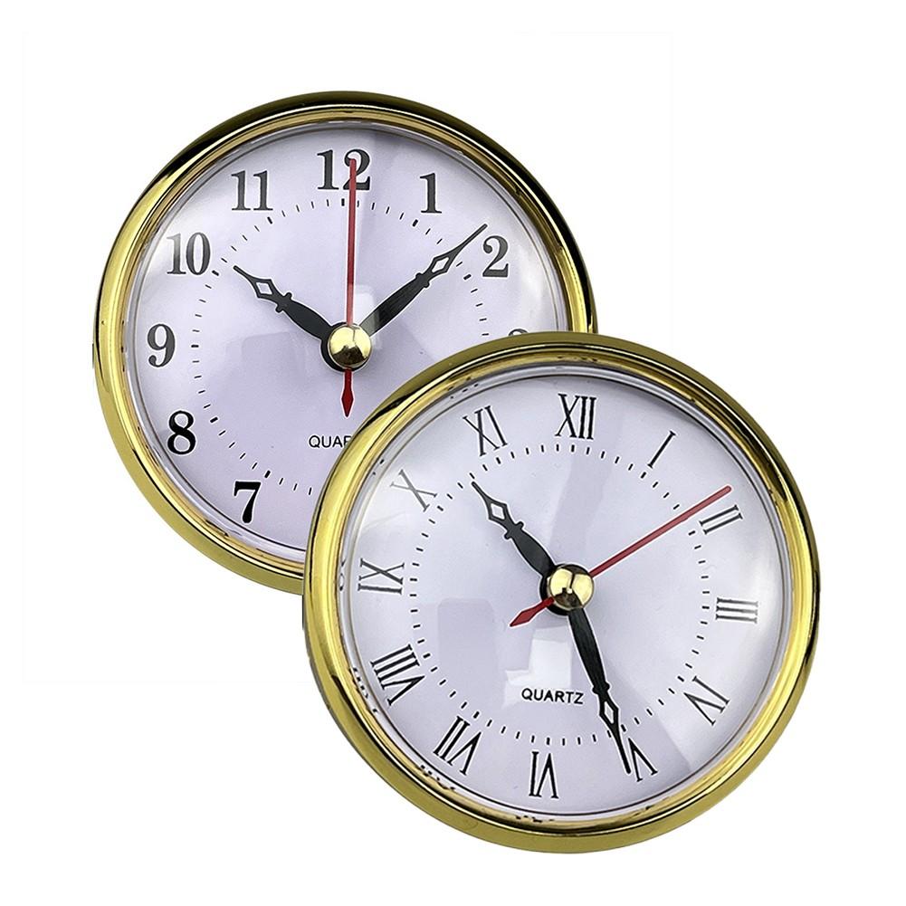 DIY 80 мм кварцевые часы вставка механизм арабские римские цифры запасные части