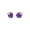 Amethyst Women Stud Earring 925 Sterling Silver Handmade Jewelry Gift For Her