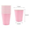 Light Pink Disposable Party Tableware Set Plates Cups Napkins Cutlery Tablecloth for Children Birthday Party Houdehold Supplies