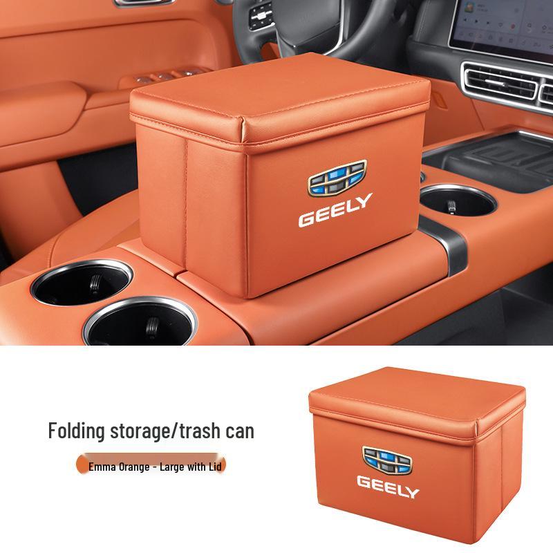Geely Car Storage Box & Folding Trash Can for Xingyue L, Xingyuan Xingrui, and Dihao Boyue Pro