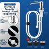 Refillable Liquid Soap Dispenser Pump 304 Stainless Steel Soap Press Pump  Bathroom