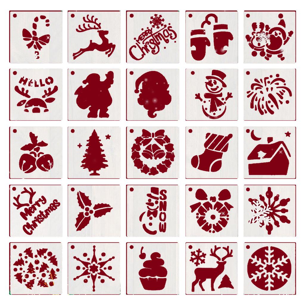 25 шт. Хэллоуинские трафареты для поделок 3 дюйма Шаблон для рисования Трафареты для рисования для росписи по дереву, стене, тыкве, домашний декор