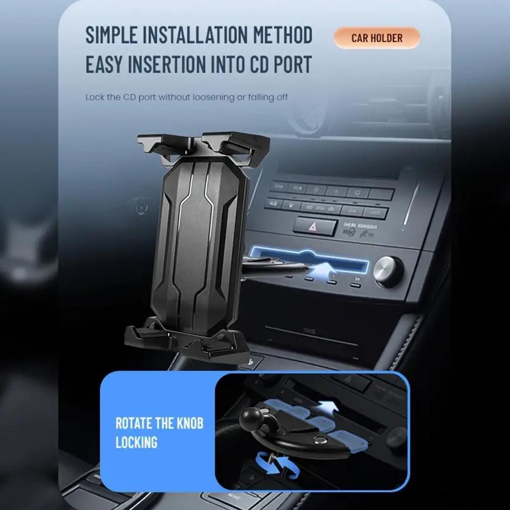 Universal 4-12.9 Inch Tablet Stands Holder Car CD Slot Tablet Bracket Mobile Phone Mount For IPad Mini Pro IPhone