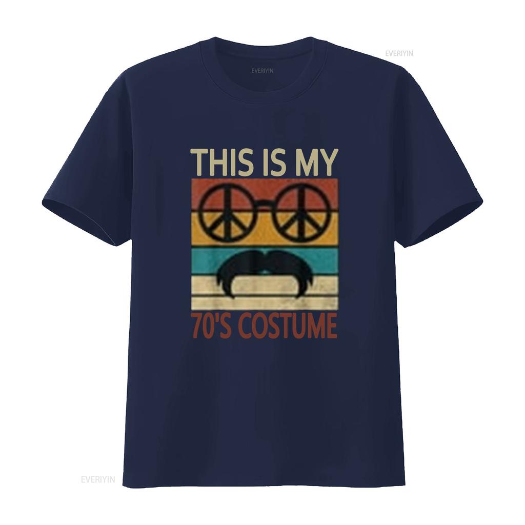 This Is My 70s Costume 70 Styles Men s Disco 1970s Outfit T Shirt Black 2X Large vintage Washed Stylish Versatile homme Soft