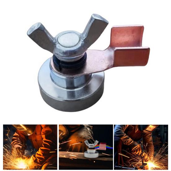 Magnetic Welding Grounding Clamp Heavy Duty Welding Support Holder Portable Metal Welder Welding Ground Clamp Tools
