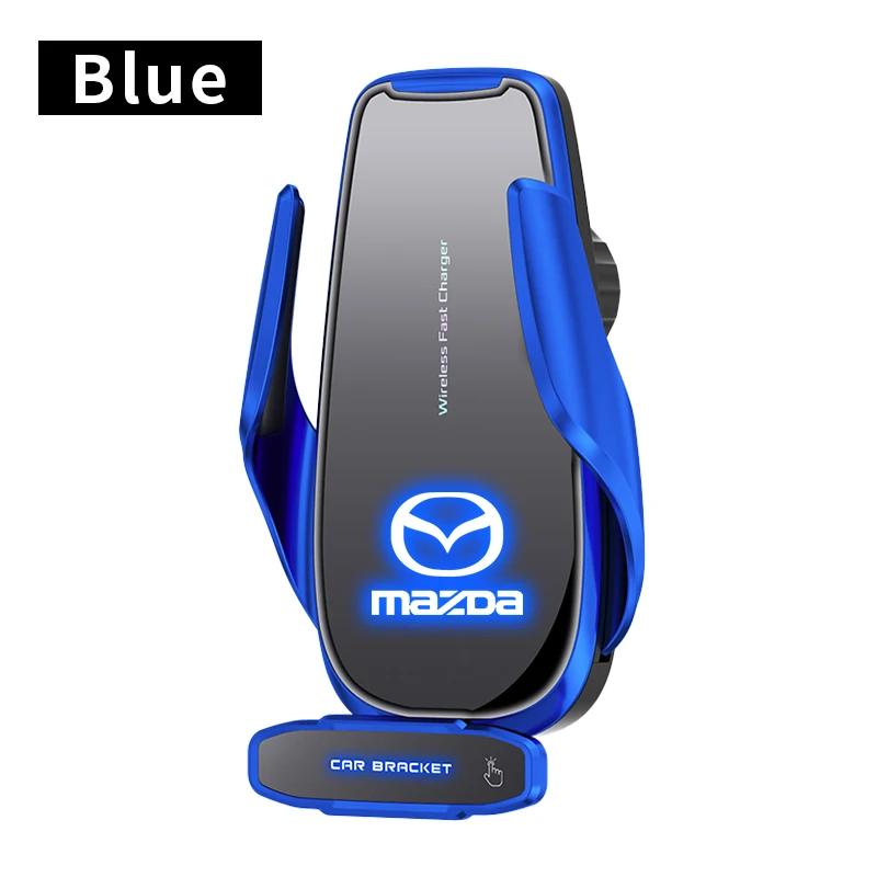 Беспроводное автомобильное зарядное устройство Держатель для мобильного телефона Автомобильные аксессуары Для Mazda 3 Alexa CX30 CX-4 CX5 CX-5 CX8 CX-8 CX-30 CX9 CX-9 Автотовары