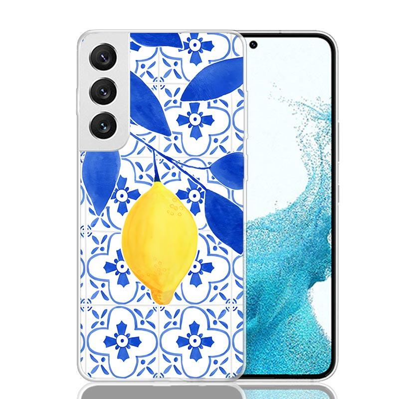 Средиземноморский Лимон Чехол для Телефона Для Samsung Galaxy S26 S25 Edge S24 S23 FE S22 Ultra S21 Plus S20 + Fundas Cover Coque Galaxy S25