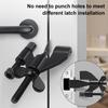 2 шт. дорожный дверной замок регулируемый противоугонный замок безопасности портативный без сверления двери