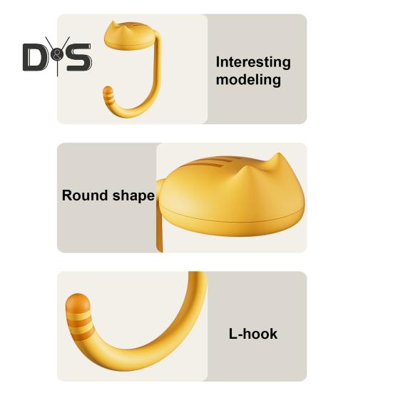 1/2шт крючки для стола вешалки для сумок забавный дизайн кота прочные несущие нагрузку простые в установке держатели для сумок крючки для сумок на столе