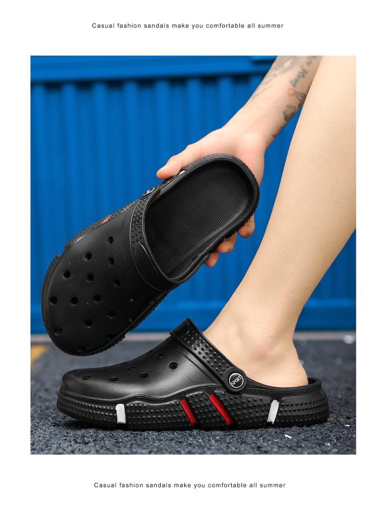 Мужские модные садовые клоги с мягкой подошвой и вентиляцией для пляжа или улицы