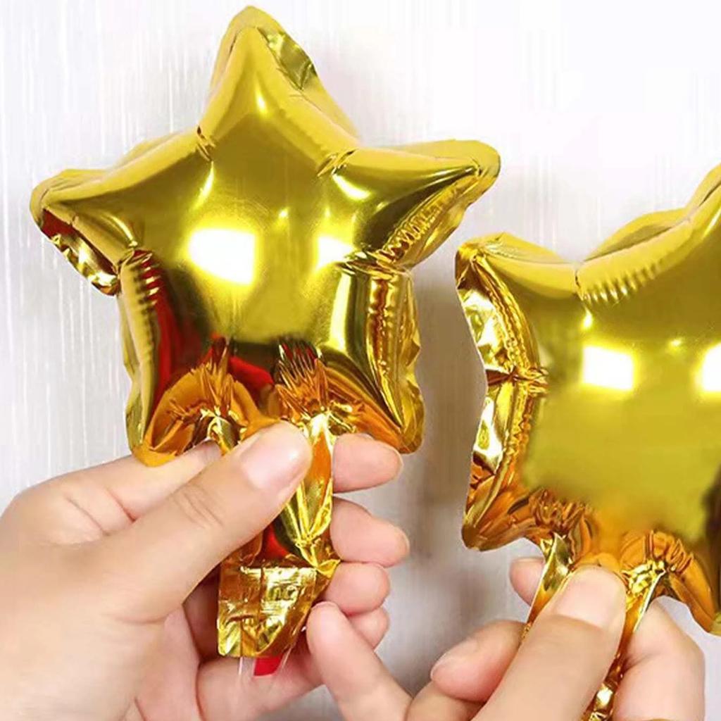 16 шт., версия с пятиконечной звездой, алюминиевая пленка, воздушный шар, воздушный шар со звездой, украшение на день рождения, свадебное украшение