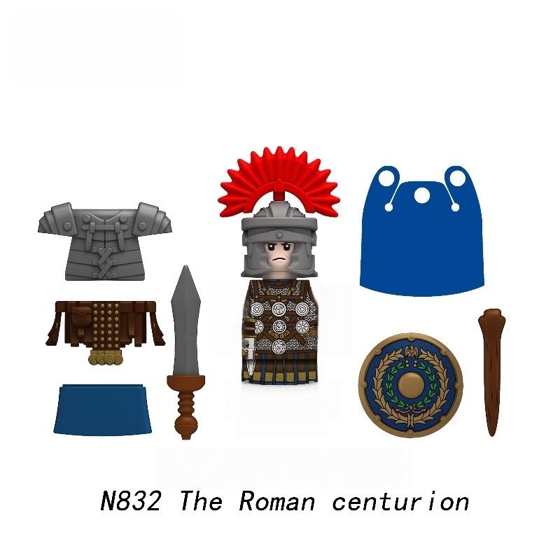 1 шт. Средневековые военные Римские военные фигурки Армейские фигурки Строительные блоки Шлем Оружие Аксессуары Дети для Игрушки Подарки
