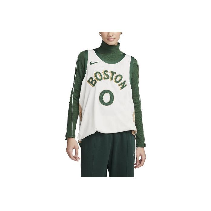 Nike Аутентичный трикотаж унисекс NBA Boston Celtics City Edition 23-24 с вышивкой Джейсона Татума, белый DX8748-133