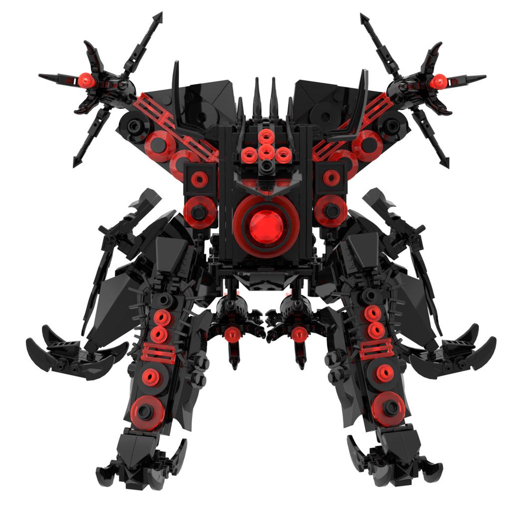 Toilet Man And Monitor Man Building Block Vs Toy Three-Body Stereo Mecha Spider Ns929