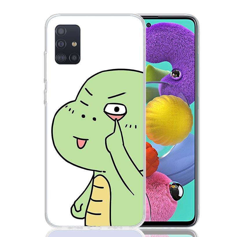 Мультяшный Динозавр Милый Чехол Для Телефона Для Samsung Galaxy A52 A32 A22 A12 A02S A50S A30S A51 A31 AA71 Note 20 Ultra 10 S10 Plus Galaxy