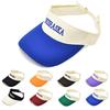 Color Blocked Empty Top Hat for Women Summer Letter Embroidered Baseball Cap Versatile Sports Sun Protection Sun Hat