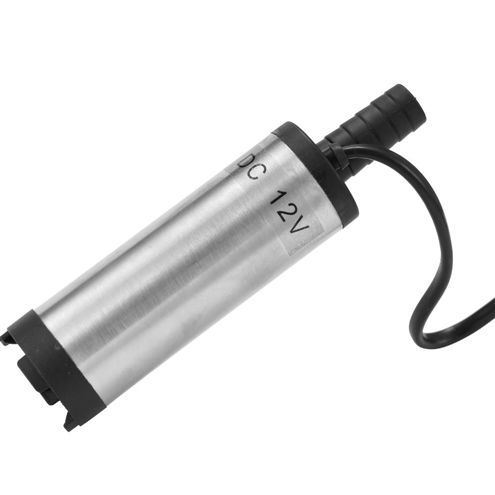 DC 12V Electric Submersible Pump Stainless Steel Submersible Pumps for Water Oil Kerosene 12 L Min Refueling Tool