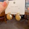 Gold Color Bead Earrings Vintage Geometric Stud Earrings Trendy Huggie Earrings  Fashion Jewelry