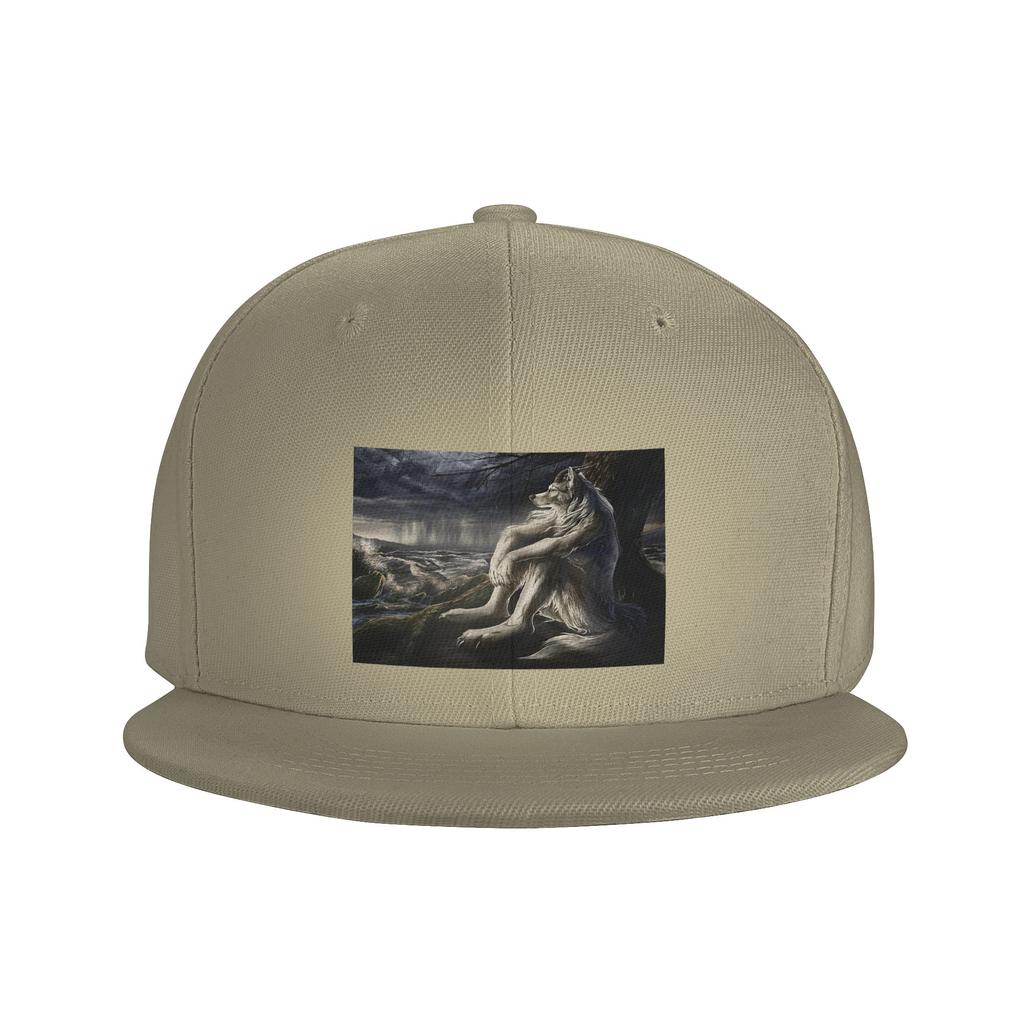 Эмо белый волк сидит грустный мем Бейсболки Snapback Модные Бейсбольные кепки Повседневные Кепки Для улицы Для унисекса И женщин