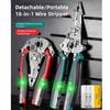 18 IN 1 Multifunctional Stripping Pliers Dual Electrical Test Voltage Tester Pliers  Cable Crimping
