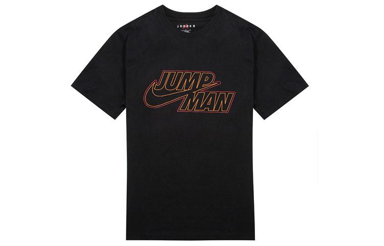 Jordan T Shirts Men's Black Crew Neck Moderate Straight Fit DN4430-010