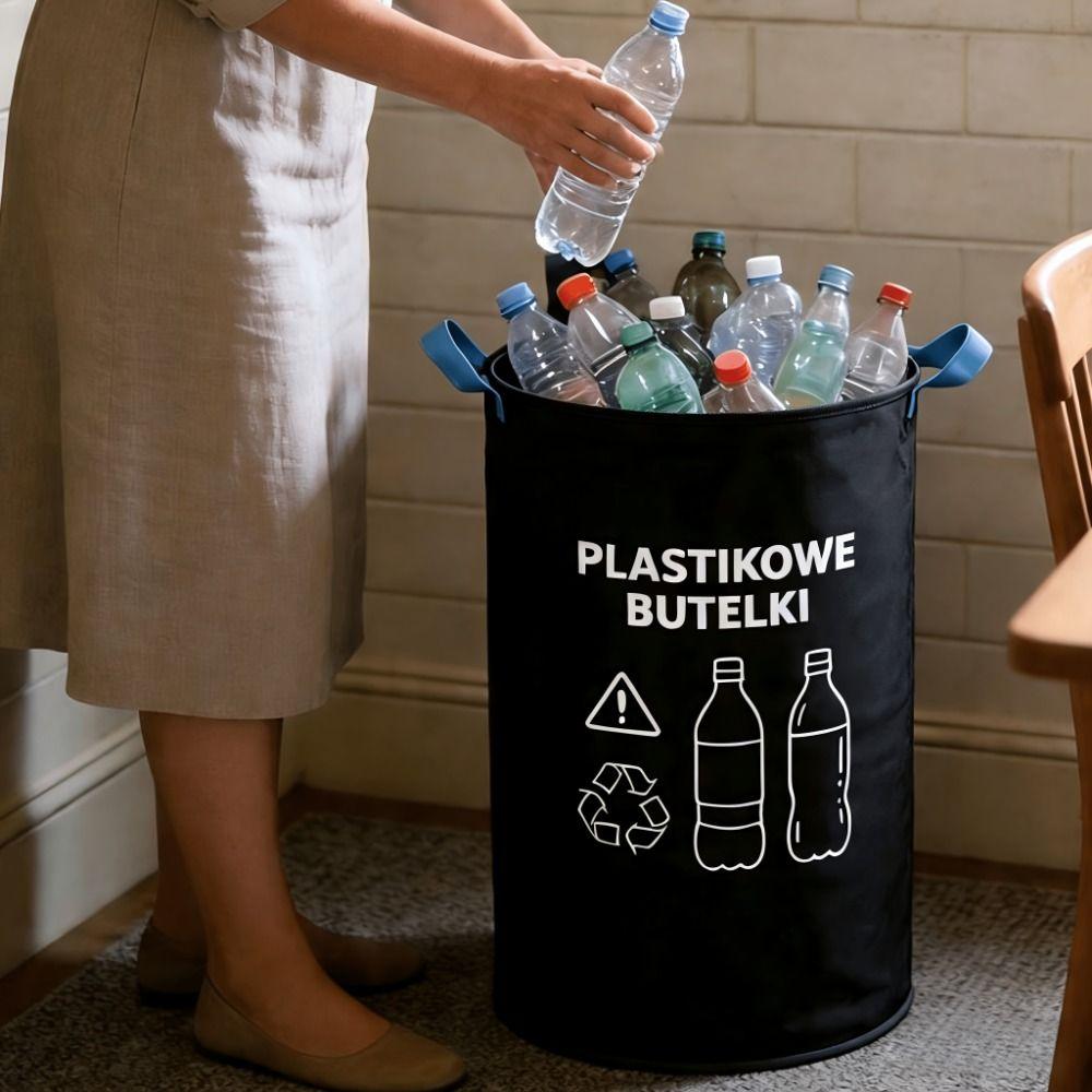 Foldable Collapsible Storage Bin Oxford Cloth Bottle Recycling Container Kitchen Classification