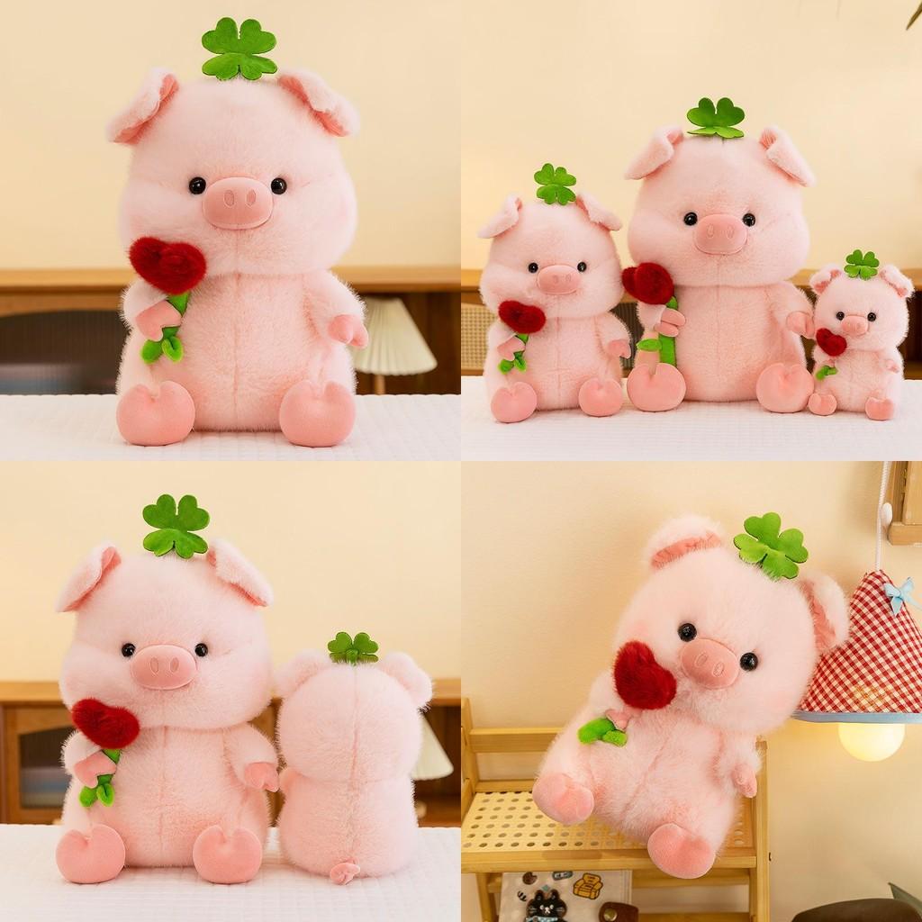 Plush Pig Doll With Butterfly Bow For Kids Sleep Comfort Kids Bedroom Decor