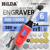 HILDA 380W Powerful Electric Straight Grinder 6 Variable Speed Tile Beauty Sewing Tool Multifunctional Grinder Sander Polisher